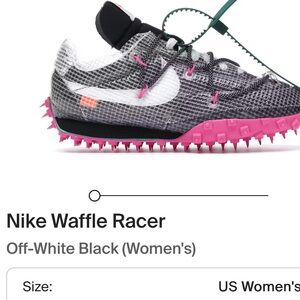 New ,Never worn Off-White Waffle Racer - Black, Gray, Pink